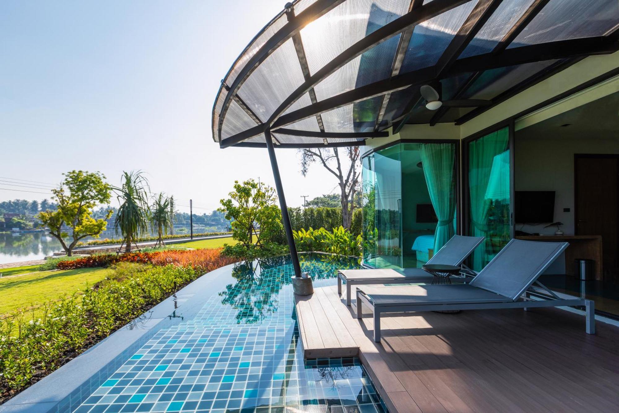 Na Tree Tara Riverside Resort Amphawa Damnoensaduak Zimmer foto